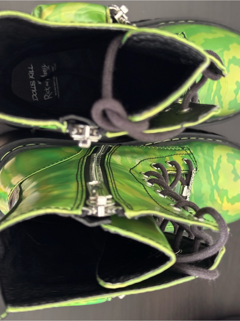 Dolls Kill × Rick & Morty Trippy Print Platform Combat
Boots - Picture 9 of 10